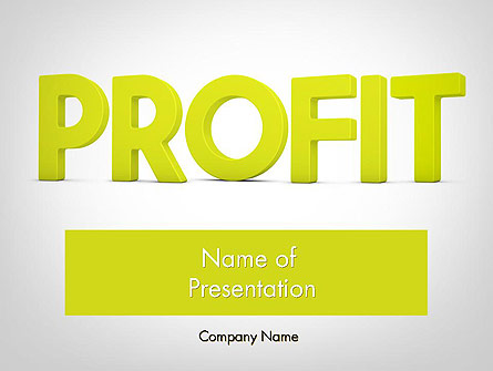 Word PROFIT Presentation Template, Master Slide