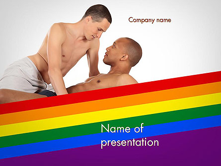 Gay Couple Presentation Template, Master Slide