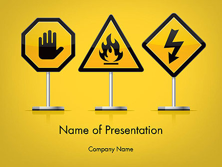 Warning Symbols Presentation Template, Master Slide