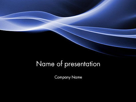 Blue Wave Theme Presentation Template, Master Slide