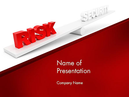 Security Risk Presentation Template, Master Slide