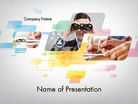 Abstract Business Theme Presentation Template, Master Slide