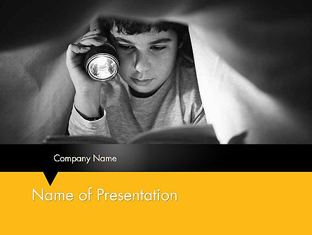 Reading Under Covers Presentation Template, Master Slide