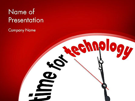 Time for Technology Presentation Template, Master Slide