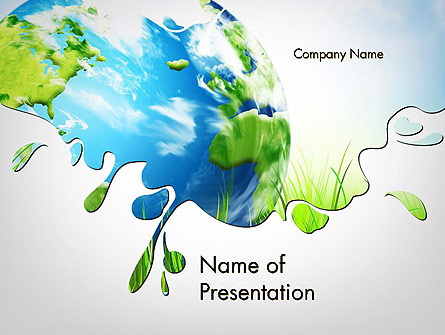 Green World Presentation Template, Master Slide