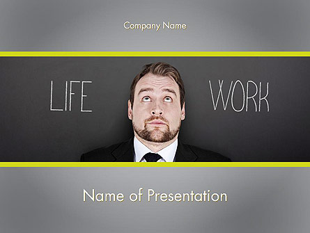 Life Work Balance Presentation Template, Master Slide
