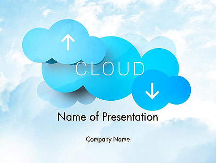 Cloud Technology Concept Presentation Template, Master Slide