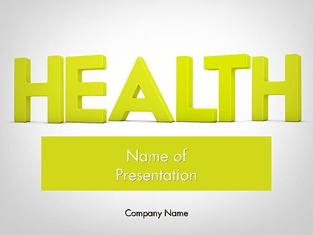 Word HEALTH Presentation Template, Master Slide