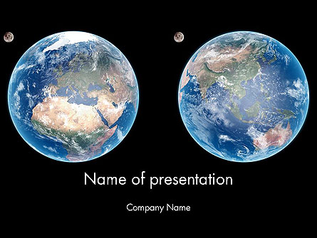 Earth and Moon Presentation Template, Master Slide