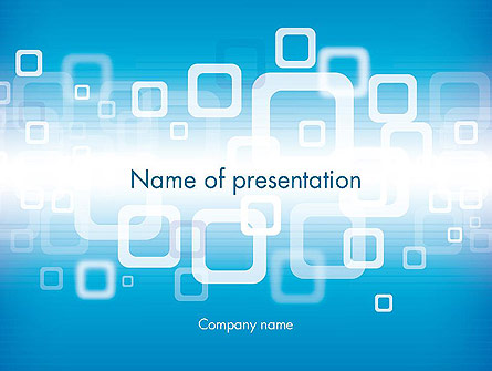 Blue Technology Abstract Presentation Template, Master Slide