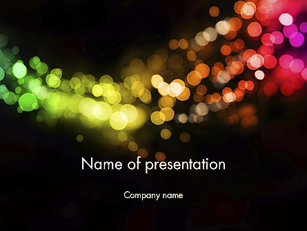 Holiday Lights Presentation Template, Master Slide