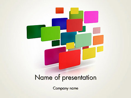 Digital Colors Presentation Template, Master Slide
