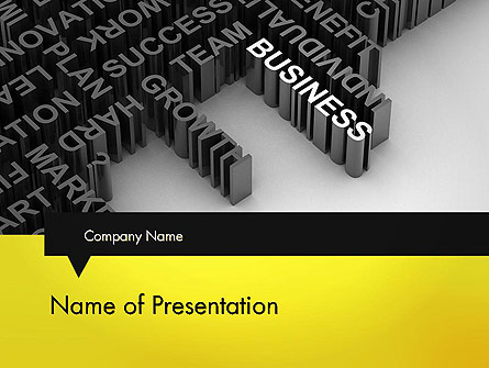 Business Buzzwords Presentation Template, Master Slide