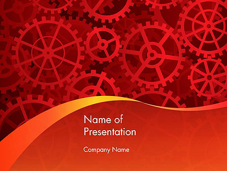 Gears and Cogs Presentation Template, Master Slide