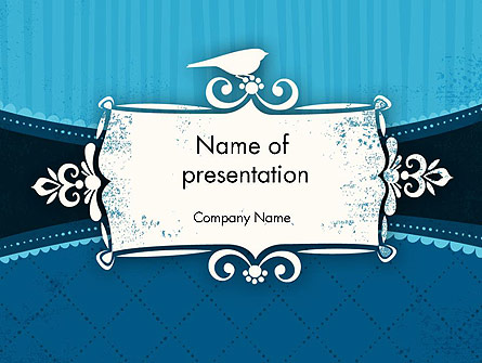 Classic Pattern with Banner Presentation Template, Master Slide