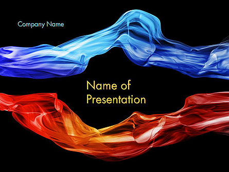 Blue and Red Abstract Streams Presentation Template, Master Slide