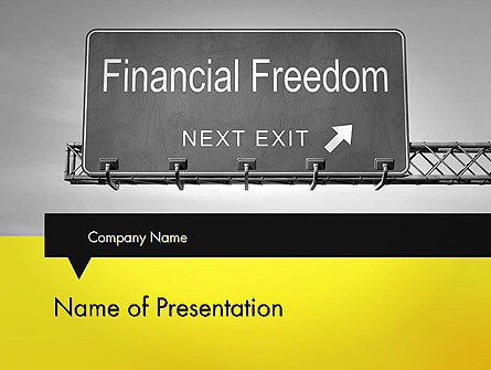 Financial Relief Presentation Template, Master Slide