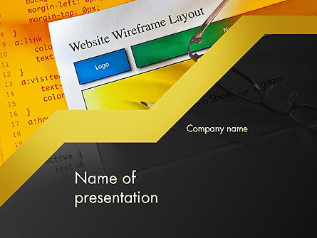 Website Design Presentation Template, Master Slide