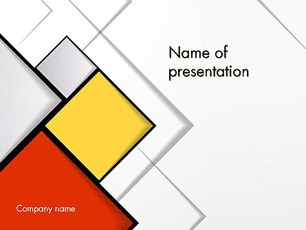 Colored Squares Presentation Template, Master Slide