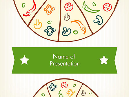 Pizza Illustration Presentation Template, Master Slide