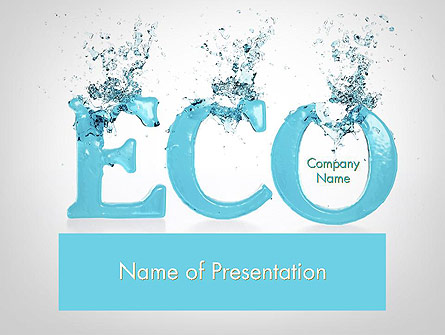 Water Ecology Presentation Template, Master Slide