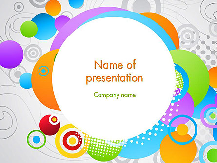 Abstract Colored Circles Presentation Template, Master Slide