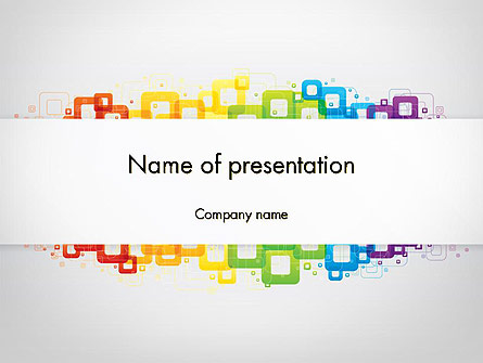 Colorful Squares Presentation Template, Master Slide
