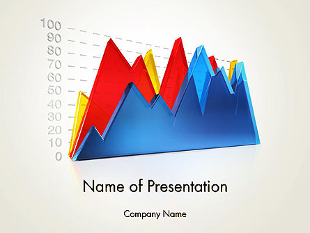 Area Chart Presentation Template, Master Slide