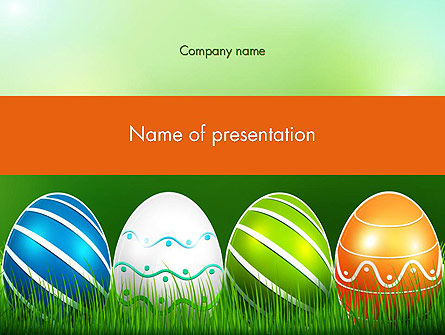 Painted Eggs Presentation Template, Master Slide