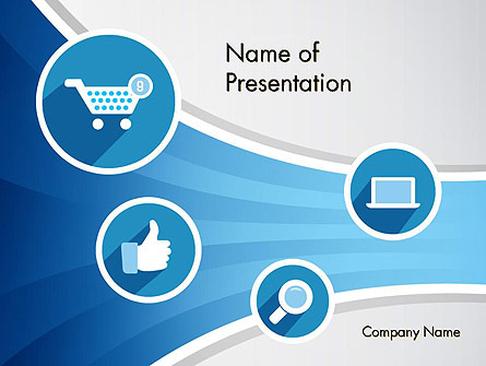 E-commerce Icons Presentation Template, Master Slide