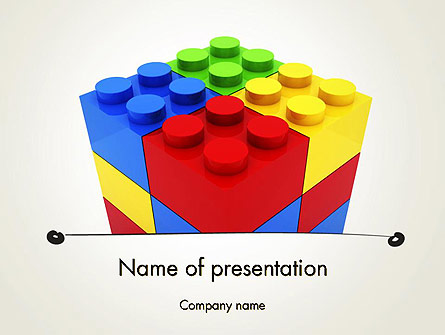 Stacked Lego Blocks Presentation Template, Master Slide