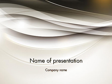 Beige Blurry Waves and Curved Lines Presentation Template, Master Slide