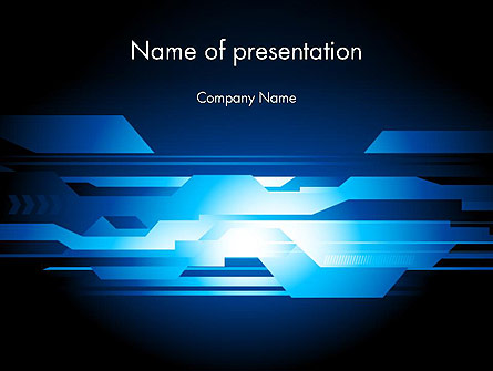 Abstract Blue Layers Presentation Template, Master Slide