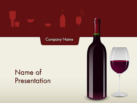 Wine Themed Presentation Template, Master Slide