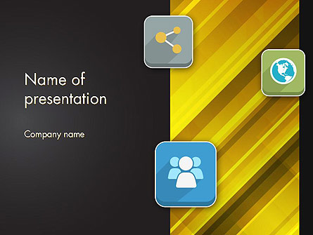 Communication and Social Networking Presentation Template, Master Slide