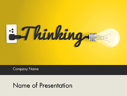 Thinking Concept Presentation Template, Master Slide