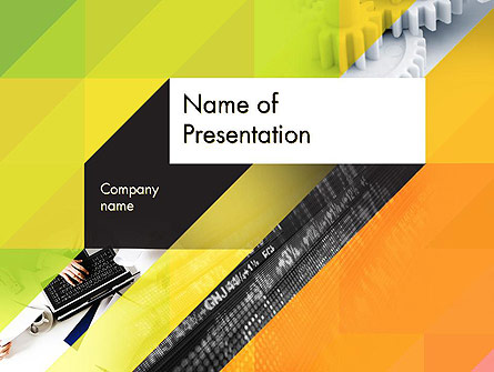 Orange Lemon Business Background Presentation Template, Master Slide