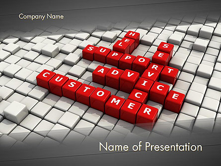 Customer Service Presentation Template, Master Slide