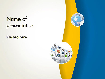 Simple Business Background Presentation Template, Master Slide