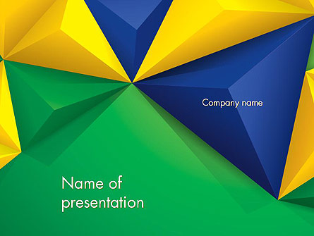 Abstract Geometric Triangles Presentation Template, Master Slide