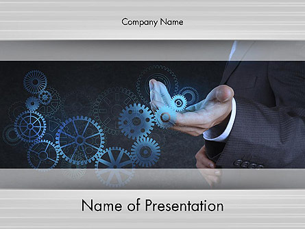 Business Machine Concept Presentation Template, Master Slide