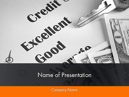 Credit Score Presentation Template, Master Slide
