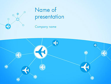 Airlines Theme Presentation Template, Master Slide