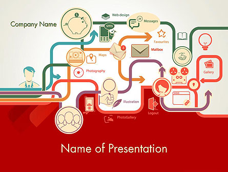 Business Processes Concept Presentation Template, Master Slide