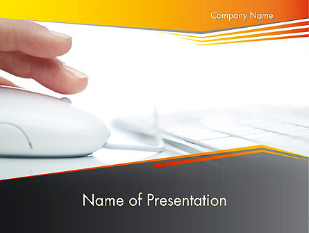 Working with Computer Presentation Template, Master Slide