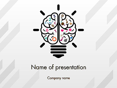 Creative Brain Presentation Template, Master Slide