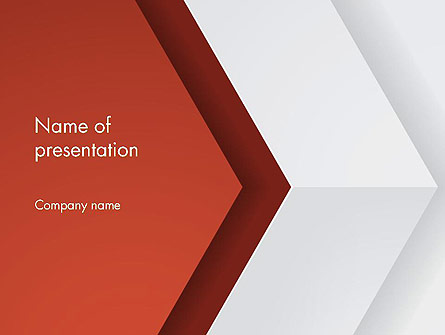 Arrow Style Presentation Template, Master Slide