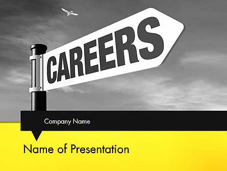 Careers Sign Presentation Template, Master Slide