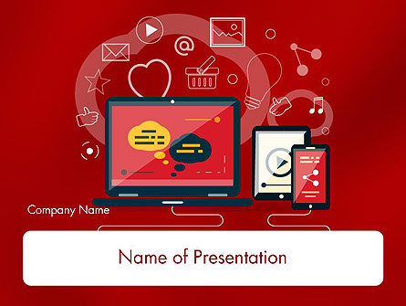 Website Design Elements Presentation Template, Master Slide
