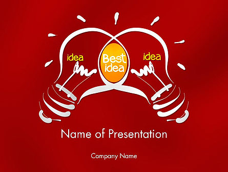 Best Idea Creation Presentation Template, Master Slide